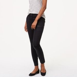LOFT: SKINNY UTILITY ZIP PANTS IN MARISA FIT